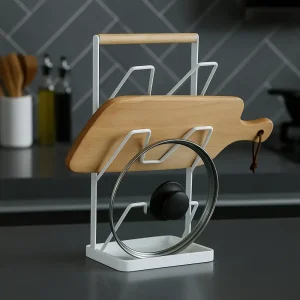 3-LAYER POT LID AND CUTTING BOARD HOLDER FOR KITCHEN