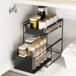 UNDER CABINET ORGANIZER, WITH FLOOR STANDING PULL OUT DRAWERS