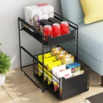 UNDER CABINET ORGANIZER, WITH FLOOR STANDING PULL OUT DRAWERS