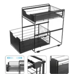 UNDER CABINET ORGANIZER, WITH FLOOR STANDING PULL OUT DRAWERS