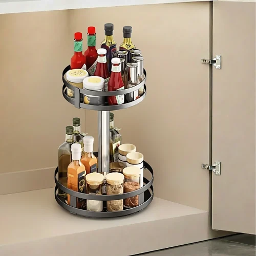 Kitchen Circule Rack Buy Rotatable Kitchen Spice Rack Organizer | racks.lk