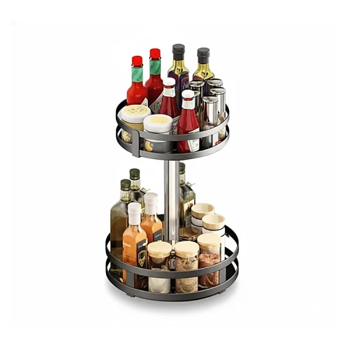 Kitchen Circule Rack Buy Rotatable Kitchen Spice Rack Organizer | racks.lk