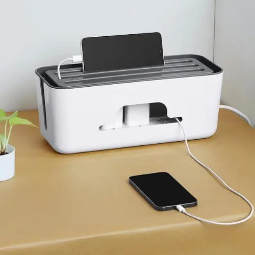 WIRE CABLE ORGANIZER BOX, CABLE MANAGEMENT BOX FOR HOME AND OFFICE USE