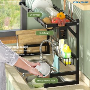 kitchen sink top dish rack 65 cm