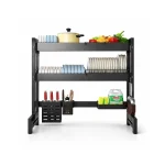 DOUBLE LAYER RETRACTABLE OVER SINK DISH DRYING RACK