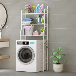 WASHING MACHINE RACK, 3 LAYER, FRONT LOAD WASHING MACHINE RACK, WHITE COLOUR