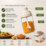 Premium 250ml Glass Spice Jar with Built-in Spoon & Airtight Lid – Smart Seasoning Container - Image 7