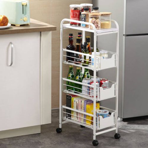 4 Layer Rotatable trolley