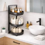 ONE TIER LAZY SUSAN ROTATABLE RACK, ONE LAYER ROTATABLE SQUARE SHAPE RACKS - Image 2