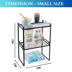 2 layer kitchen counter rack, kitchen organizer rack Sri Lanka, countertop spice rack Sri Lanka, metal kitchen shelf Sri Lanka, pantry organizer rack Sri Lanka