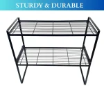 2 layer kitchen counter rack, kitchen organizer rack Sri Lanka, countertop spice rack Sri Lanka, metal kitchen shelf Sri Lanka, pantry organizer rack Sri Lanka