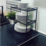 2 layer kitchen counter rack, kitchen organizer rack Sri Lanka, countertop spice rack Sri Lanka, metal kitchen shelf Sri Lanka, pantry organizer rack Sri Lanka