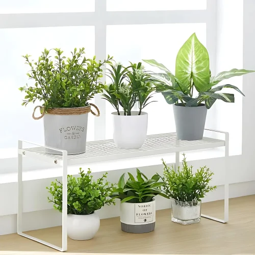 2 Layer White Kitchen Counter Rack | Under Cabinet Rack Sri Lanka