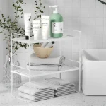 2 Layer White Kitchen Counter Rack | Under Cabinet Rack Sri Lanka
