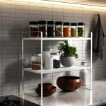 2 Layer White Kitchen Counter Rack | Under Cabinet Rack Sri Lanka