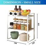 2 Layer White Kitchen Counter Rack | Under Cabinet Rack Sri Lanka
