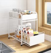 2 LAYER DRAWER PULL OUT RACK