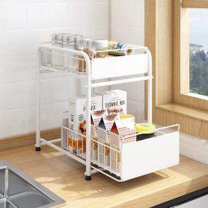 2 LAYER DRAWER PULL OUT RACK