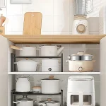 UNDER CUPBOARD RACK – METAL STORAGE SHELF, PANTRY ORGANIZER, COUNTERTOP SPICE RACK, MULTIPURPOSE KITCHEN SHELF, undercabinet rack - Image 8