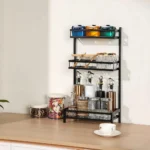 3 LAYER COUNTERTOP SPICE RACK, KITCHEN SPICE RACK