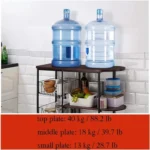 3 LAYER STORAGE RACK, WALL NUT COLOUR, MULTIFUNCTION TABLE, MICROWAVE AND OVEN RACK