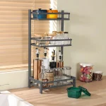 3 LAYER COUNTERTOP SPICE RACK, KITCHEN SPICE RACK, KITCHEN STORAGE ORGANIZER