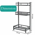 3 LAYER COUNTERTOP SPICE RACK, KITCHEN SPICE RACK, KITCHEN STORAGE ORGANIZER - Image 2