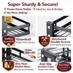 COUNTERTOP SPICE RACK, 2 LAYER SPICE RACK, KITCHEN SPICE RACK,  KITCHEN STORAGE RACK - Image 4