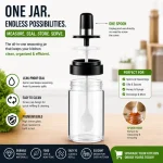 GLASS SEASONING BOTTLES, 250ML SPICE BOTTLES, SPICE BOTTLES WITH SPOONS, SPICE STORAGE SEASONING BOTTLES (bottles and spoons only) - Image 6