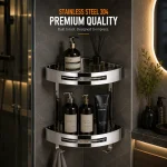 304 STAINLESS STEEL HEAVY BATHROOM RACK, HALF ROUND SHAPE BATHROOM RACK, CHROM FINISH
