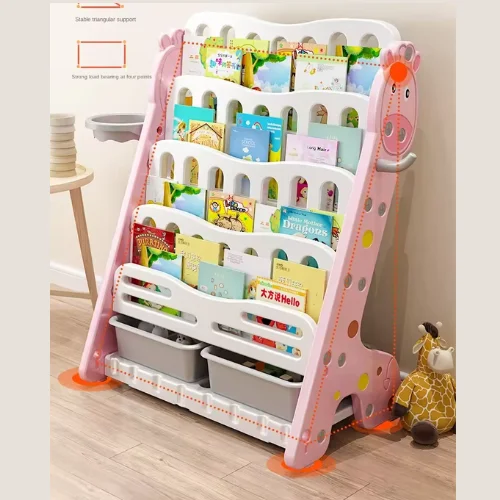 CHILDERN FURNTITURE STORAGE SHELF, KIDS BOOK SHELF ORGANIZER