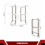 CLOTHES AIRER RACK | FOLDABLE CLOTH DRYING RACK - Image 2
