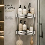 304 STAINLESS STEEL HEAVY BATHROOM RACK, HALF ROUND SHAPE BATHROOM RACK, CHROM FINISH - Image 6