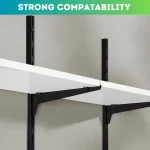 DISPLAY SHELF HOLDER, A1 RACK BAR, WALL MOUNT SHELF HOLDER, SLOTTED C CHANNL HOLDER - ( Black Colour ) - Image 5