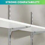 DISPLAY SHELF HOLDER, A1 RACK BAR, WALL MOUNT SHELF HOLDER, SLOTTED C CHANNL HOLDER - ( Silver Colour ) - Image 3