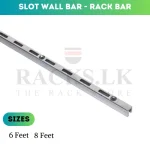 DISPLAY SHELF HOLDER, A1 RACK BAR, WALL MOUNT SHELF HOLDER, SLOTTED C CHANNL HOLDER - ( Silver Colour )