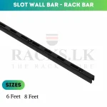 DISPLAY SHELF HOLDER, A1 RACK BAR, WALL MOUNT SHELF HOLDER, SLOTTED C CHANNL HOLDER - ( Black Colour ) - Image 4