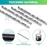 DISPLAY SHELF HOLDER, A1 RACK BAR, WALL MOUNT SHELF HOLDER, SLOTTED C CHANNL HOLDER - ( Silver Colour ) - Image 2