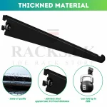 Display Storage Shelf Bracket, A1 Rack Bar Bracket, M10 Bracket, Slotted Wall Bracket - ( Black Colour ) - Image 2
