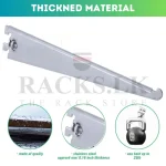 DISPLAY STORAGE SHELF BRACKET, A1 RACK BAR BRACKET, M10  BRACKET, SLOTTED WALL BRACKET - Image 2