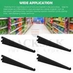 Display Storage Shelf Bracket, A1 Rack Bar Bracket, M10 Bracket, Slotted Wall Bracket - ( Black Colour ) - Image 3