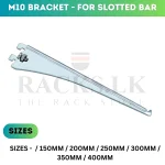 DISPLAY STORAGE SHELF BRACKET, A1 RACK BAR BRACKET, M10  BRACKET, SLOTTED WALL BRACKET