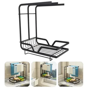 KITCHEN TOWEL AND SPONGE HOLDER, KITCHEN SINK CADDY, SINK ORGANISER, SOAP HOLDER.