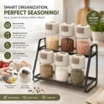 Premium 100ml Glass Spice Bottle with One-Hand Press Lid – BPA Free Seasoning Container - Image 5