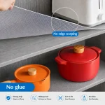 NON ADHESIVE WATERPROOF KITCHEN DRAWER MAT, NON SLIP WATERPROOF TRANSPARENT REUSEABLE MAT, 1 ROLL - Image 2