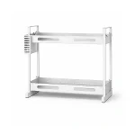 2 LAYER KITCHEN SPICE RACK, WITH KNIFE SPOON AND CUTTING BOARD HOLDER, KITCHEN ORGANIZER - Image 2