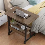 BEDSIDE COMPUTER DESK TABLE, MULTIFUNCTIONAL COMPUTER DESK, WITH BOTTOM STORAGE LAYER TABLE, 60 CM LENGTH