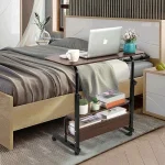 BEDSIDE COMPUTER DESK TABLE, MULTIFUNCTIONAL COMPUTER DESK, WITH BOTTOM STORAGE LAYER TABLE, 60 CM LENGTH