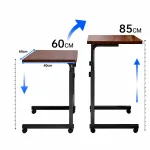 BEDSIDE COMPUTER DESK TABLE, MULTIFUNCTIONAL COMPUTER DESK, WITH BOTTOM STORAGE LAYER TABLE, 85 CM LENGTH - Image 3