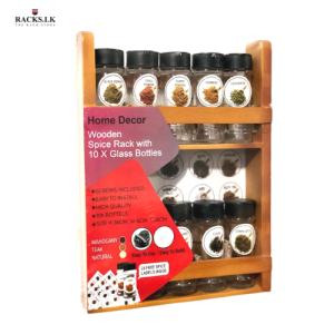kitchen wooden spice racks, 2 layer wooden spice rack in srilanka, Mahogany wooden colo